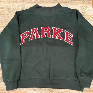 PARKE Varsity Mockneck Forest/Maroon S/M
